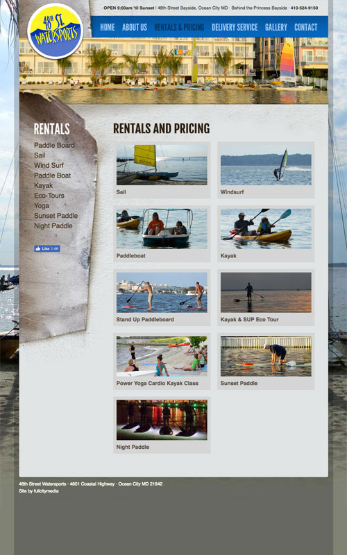 48th Street Watersports Website Preview